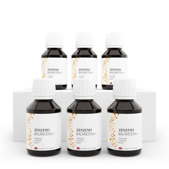 Zinzino BalanceOil+ Orange Lemon Mint, 100 ml, 6 pcs – produktové balení