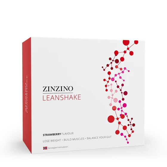 Zinzino LeanShake Strawberry, portion pack – produktové balení