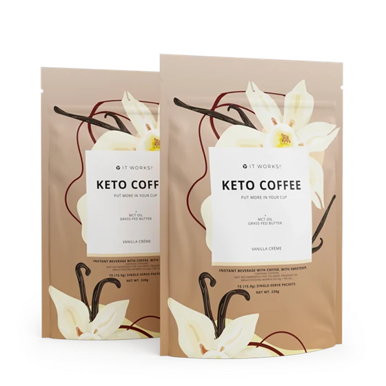 It Works! Keto Coffee - Vanilla Crème x2 Kit – produktové balení